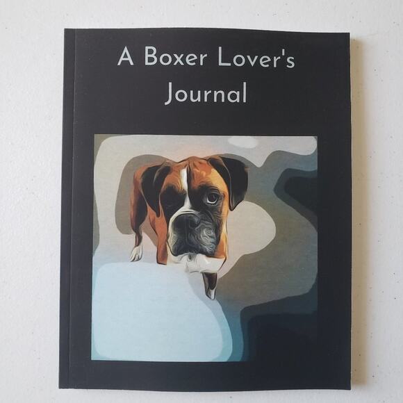 A Boxer Lover’s Journal: Dolly Blank Lined 120 Page Notebook - Picture 1 of 7